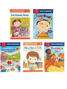 Lot of 5 Level 1 Step Into Reading Paperback Books